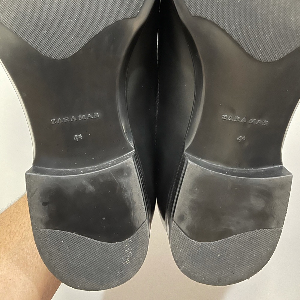 Stylish Black Zara Dress Shoes Sz 11 (44) - Picture 10 of 13